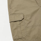 Cargo Shorts Flap Pockets Rolled Hem for Men