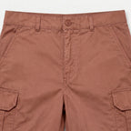 Cargo Shorts Flap Pockets Rolled Hem for Men