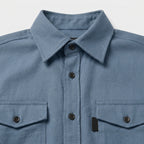 Flannel Overshirt Dual Chest Pockets Long Sleeve for Men