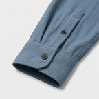 Flannel Overshirt Dual Chest Pockets Long Sleeve for Men