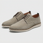 Suede Derby Shoe Contrast Sole Lace-Up for Men