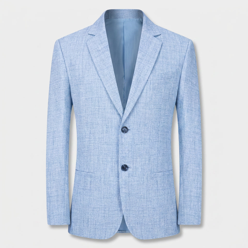 Slim Fit Blazer Notch Lapel Two Button for Men