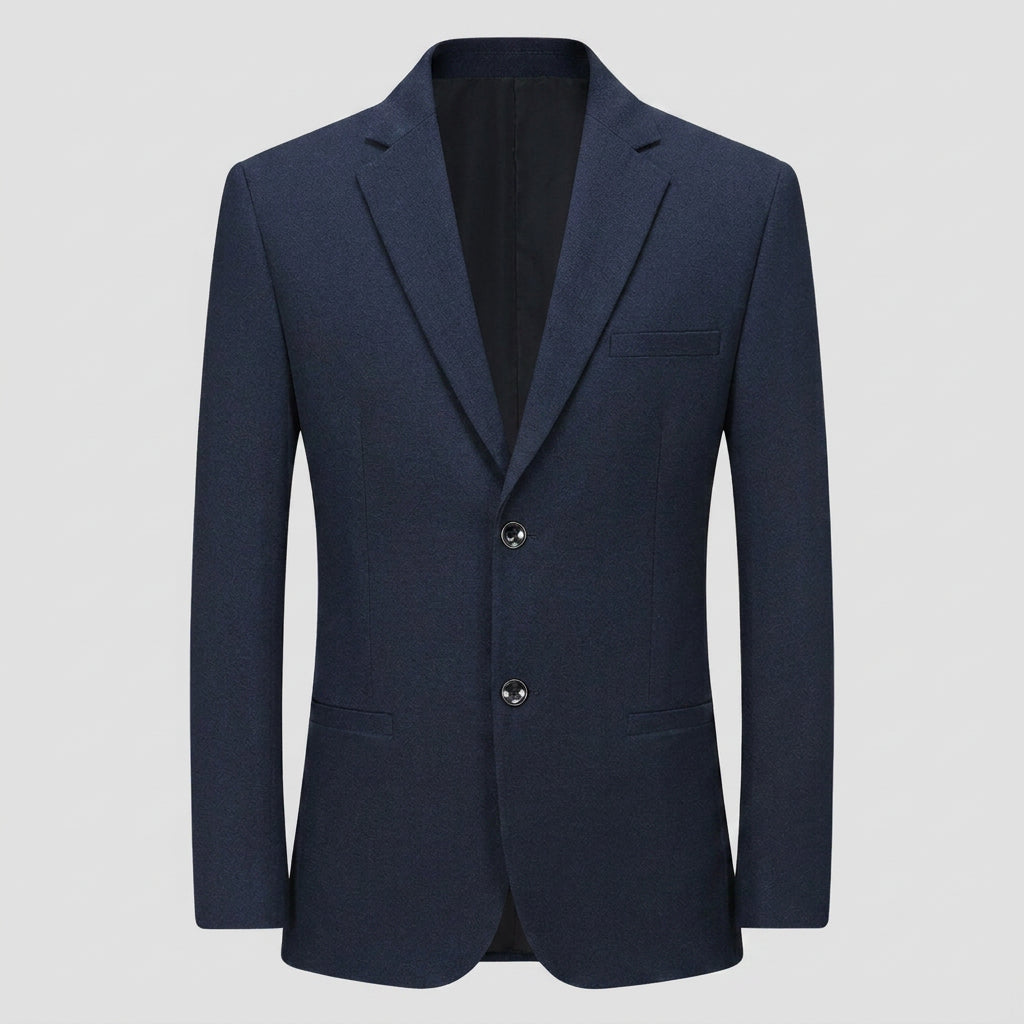 Slim Fit Blazer Notch Lapel Two Button for Men