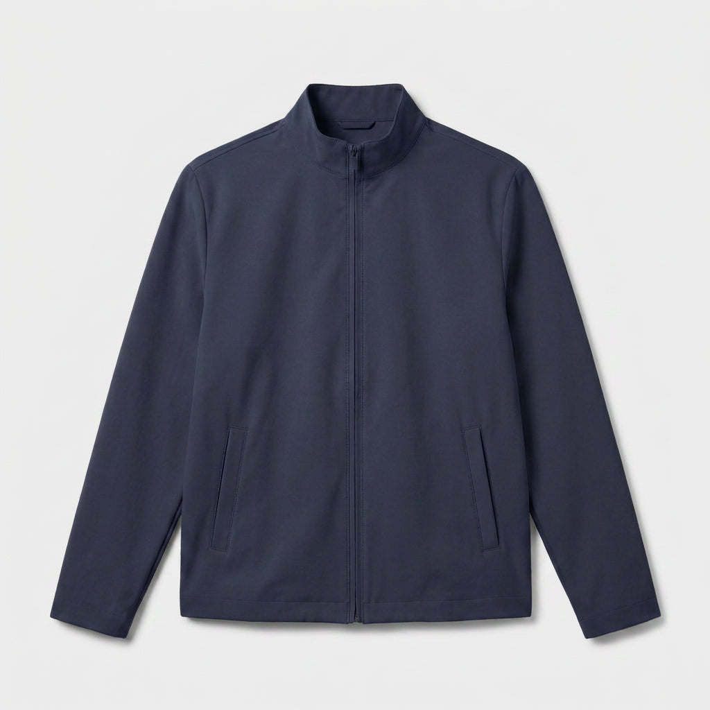 Full Zip Harrington Jacket Stand Collar for Men