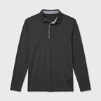 Long Sleeve Waffle Texture Polo Regular Fit for Men