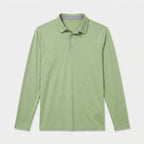 Long Sleeve Waffle Texture Polo Regular Fit for Men