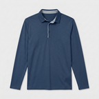Long Sleeve Waffle Texture Polo Regular Fit for Men