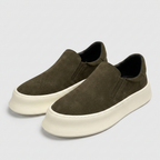 Suede Slip-On Sneaker Chunky Platform Sole for Men