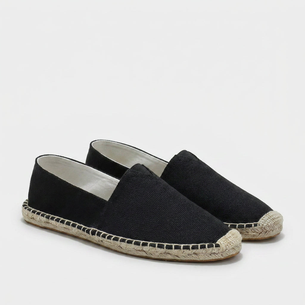Slip-On Woven Canvas Espadrilles for Men