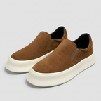 Suede Slip-On Sneaker Chunky Platform Sole for Men
