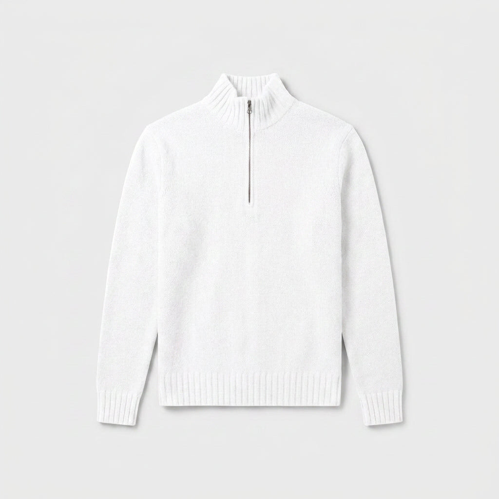 Quarter-Zip Knit Sweater for Men
