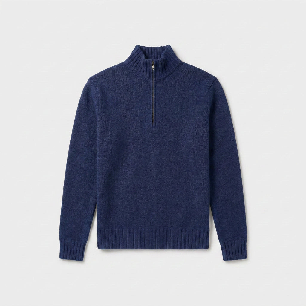 Quarter-Zip Knit Sweater for Men