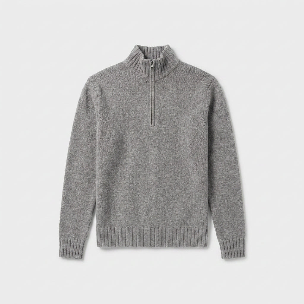 Quarter-Zip Knit Sweater for Men