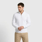 Lightweight Ribbed Quarter-Zip Pullover for Men
