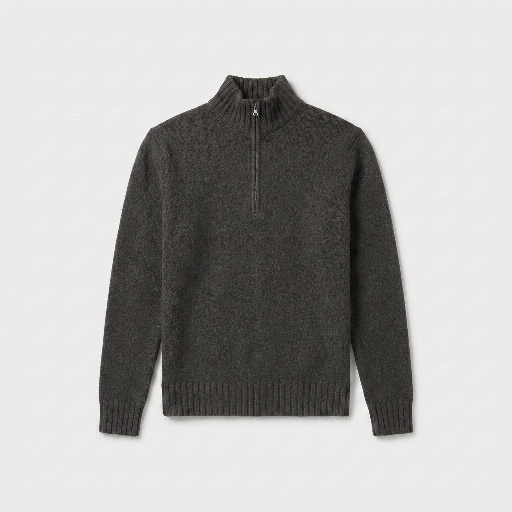 Quarter-Zip Knit Sweater for Men
