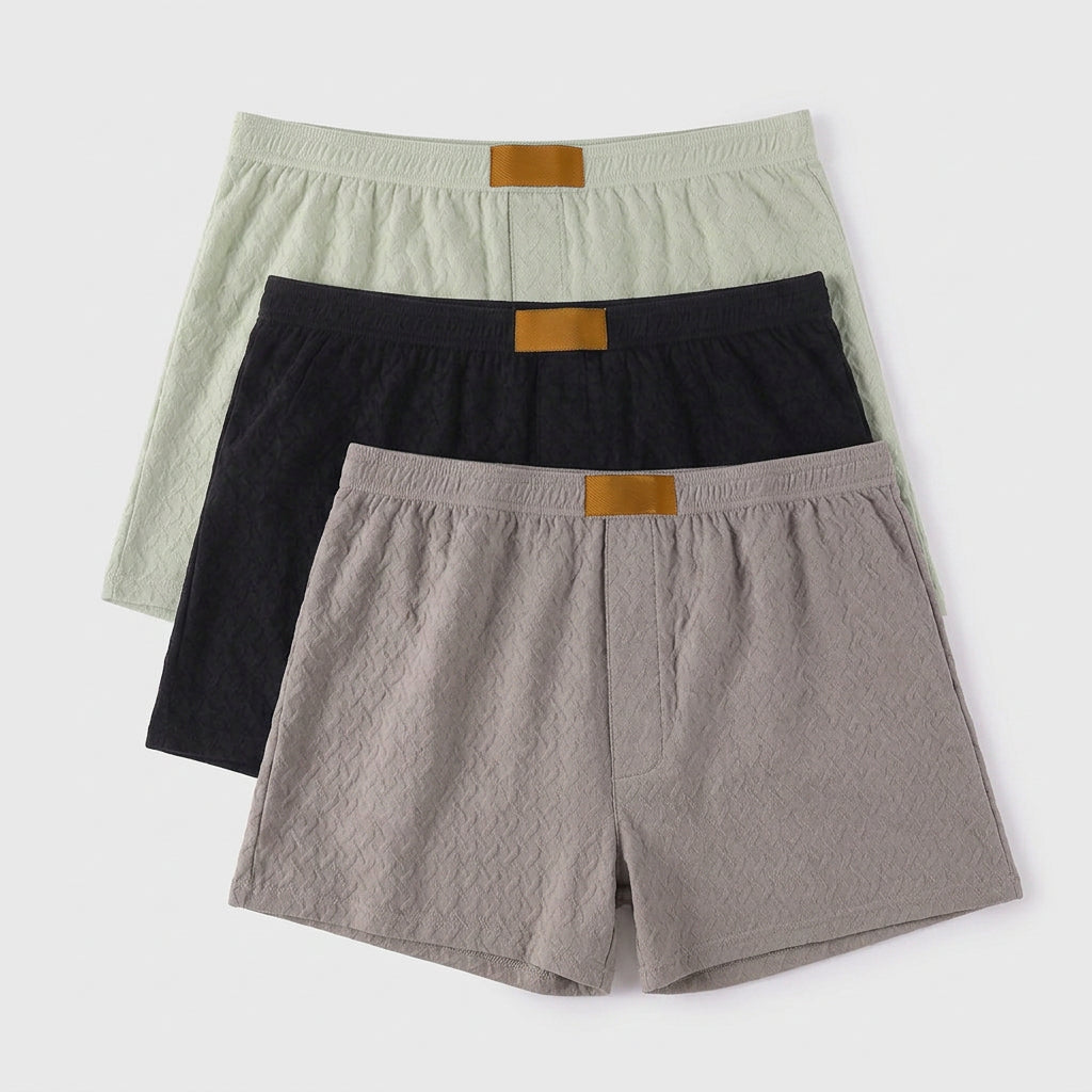 3-Pack Cotton Boxer Shorts for Men