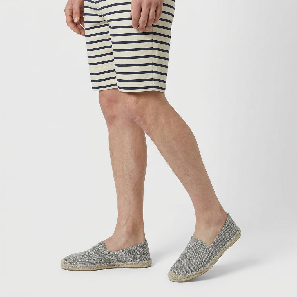 Slip-On Woven Canvas Espadrilles for Men