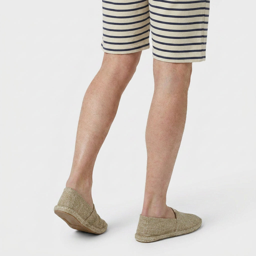 Slip-On Woven Canvas Espadrilles for Men