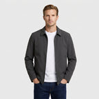 Full-Zip Bomber Jacket Shirt Collar Regular Fit for Men