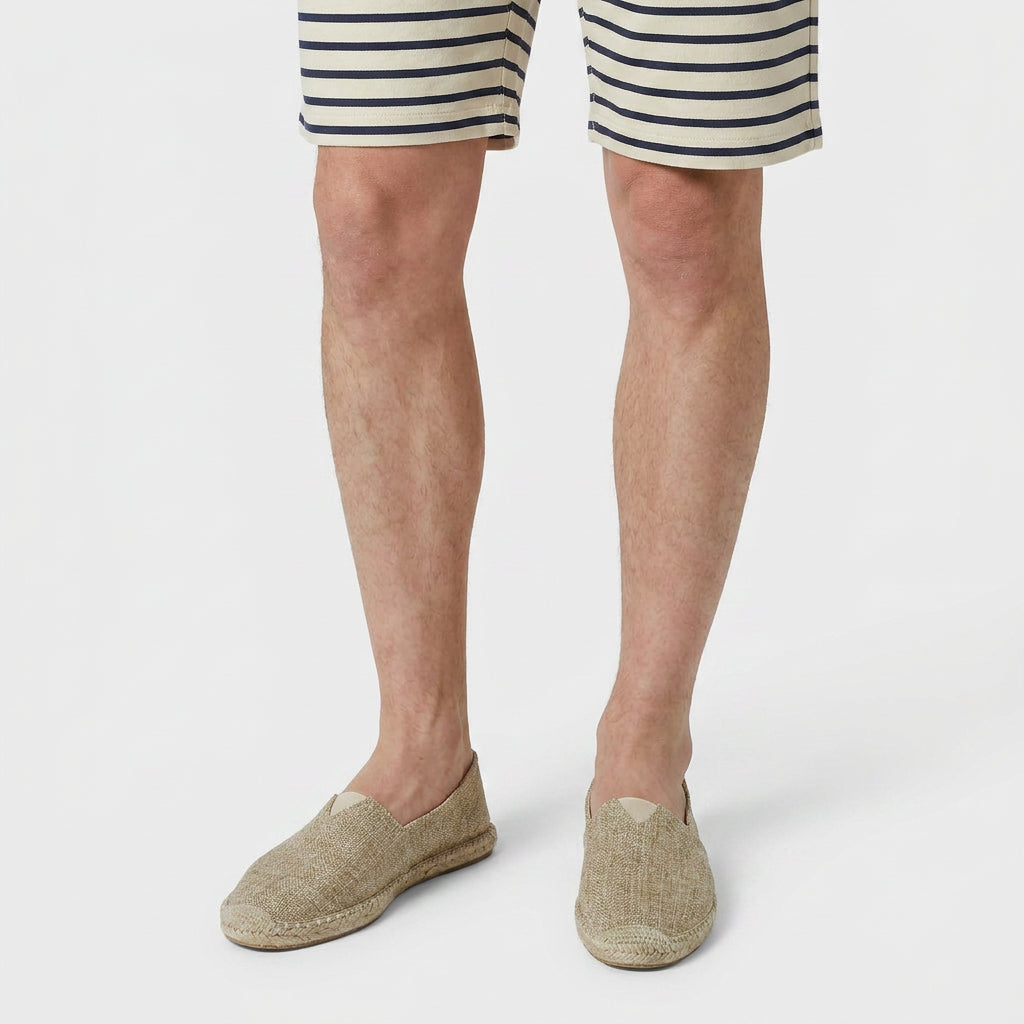 Slip-On Woven Canvas Espadrilles for Men
