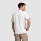 Textured Jacquard Polo Open Collar for Men