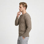 Long Sleeve Henley Slub Jersey for Men