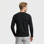 Long Sleeve Henley Slub Jersey for Men