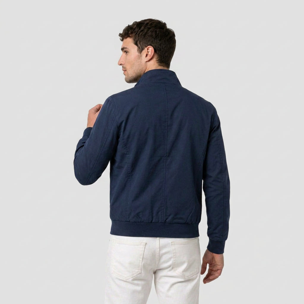 Slim Fit Water-Resistant Windproof Bomber Jacket for Men