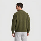 Wool Blend Bomber Cardigan Patch Pockets Button Front for Men