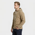 Midweight Fleece Hoodie Drawstring Regular Fit for Men