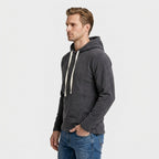 Midweight Fleece Hoodie Drawstring Regular Fit for Men