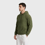 Corduroy Hoodie Relaxed Fit Kangaroo Pocket for Men