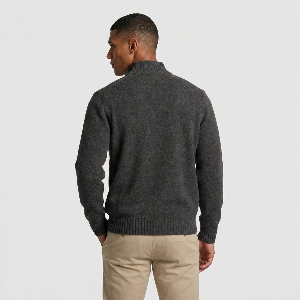 Quarter-Zip Knit Sweater for Men