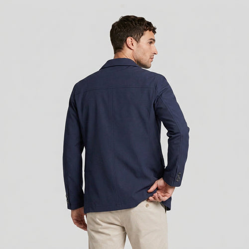 Field Jacket with Zip Chest Pocket for Men