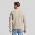 Mock Neck Ribbed Knit Sweater Regular Fit for Men