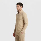 Lightweight Ribbed Quarter-Zip Pullover for Men