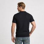 Textured Knit Polo Open Collar Short Sleeve for Men