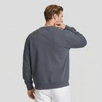 Crew Neck Cotton Blend Sweatshirt Regular Fit for Men