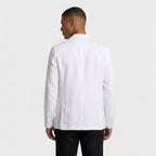 Linen Blazer Notch Lapel Patch Pockets for Men