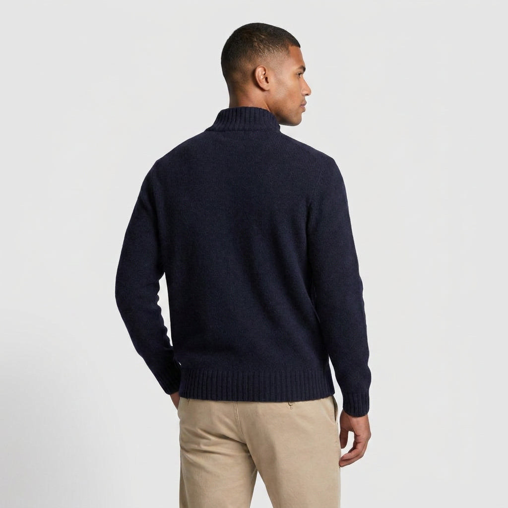 Quarter-Zip Knit Sweater for Men