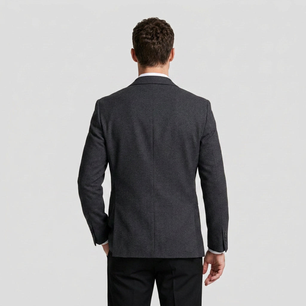 Slim Fit Blazer Notch Lapel Two Button for Men