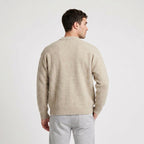 Wool Blend Bomber Cardigan Patch Pockets Button Front for Men