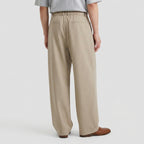 Deep Pleat Wide Leg Trousers for Men