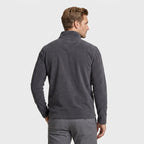 Fleece Half-Zip Sweatshirt High Collar Regular Fit for Men