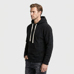 Midweight Fleece Hoodie Drawstring Regular Fit for Men