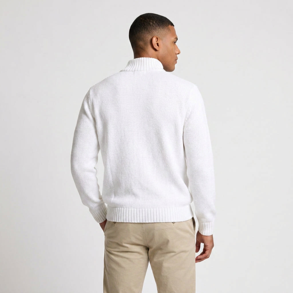 Quarter-Zip Knit Sweater for Men