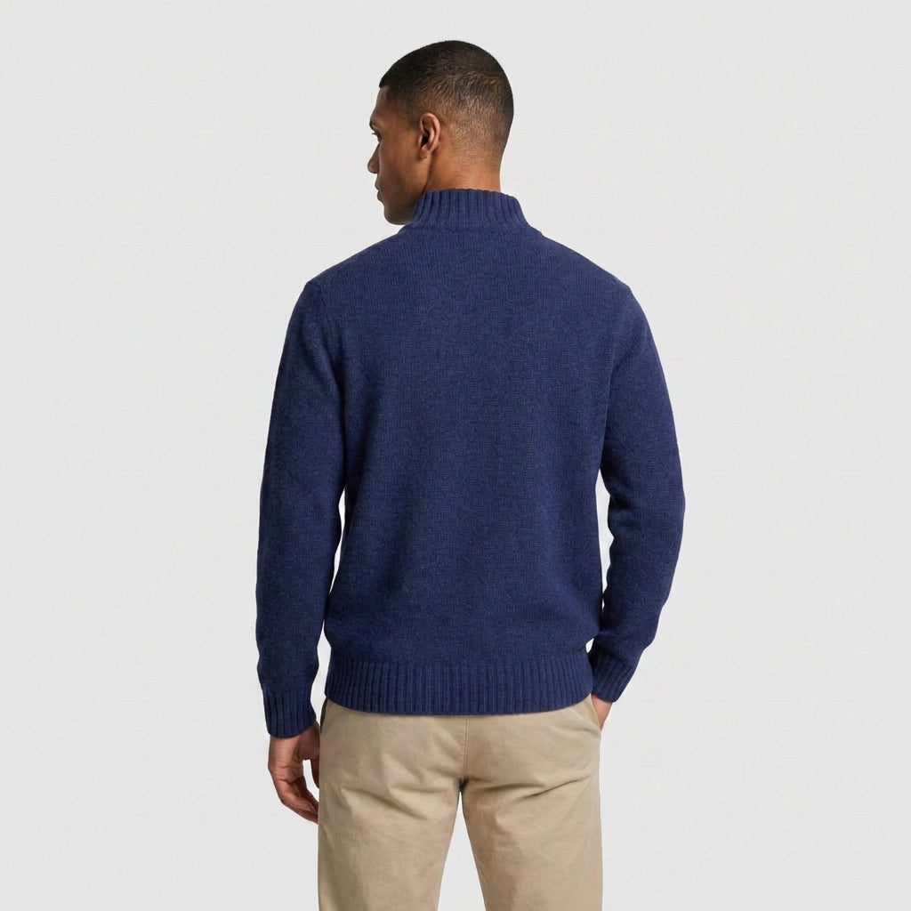 Quarter-Zip Knit Sweater for Men