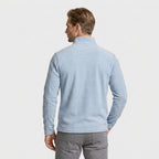 Fleece Half-Zip Sweatshirt High Collar Regular Fit for Men