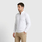 Lightweight Ribbed Quarter-Zip Pullover for Men
