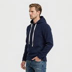 Midweight Fleece Hoodie Drawstring Regular Fit for Men